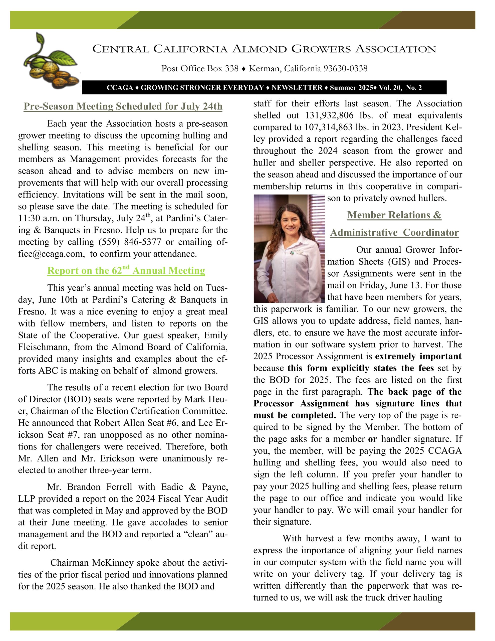 Summer 2025 Newsletter
